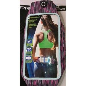 PRO Strength Active Waistband ADJUSTABLE-RUNNING-BELT Fits Phone Too. (P0064B4)